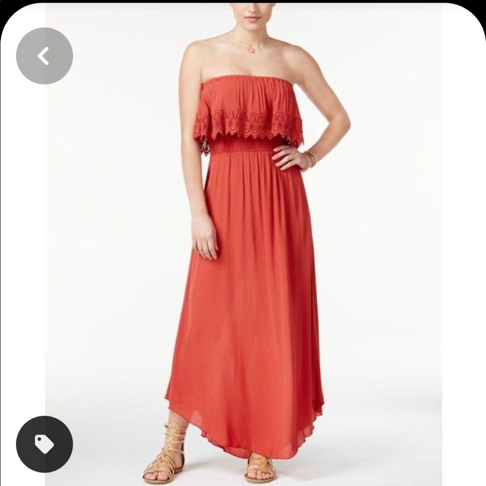 American Rag strapless maxi dress - burnt orange